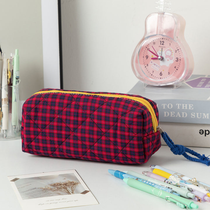 Quilted Zippered Pencil Case Bowlift