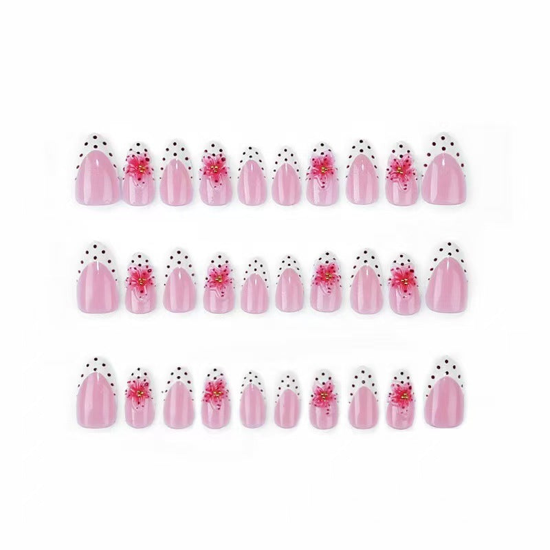 Floral Design Press-On Nail Art Set Bowlift