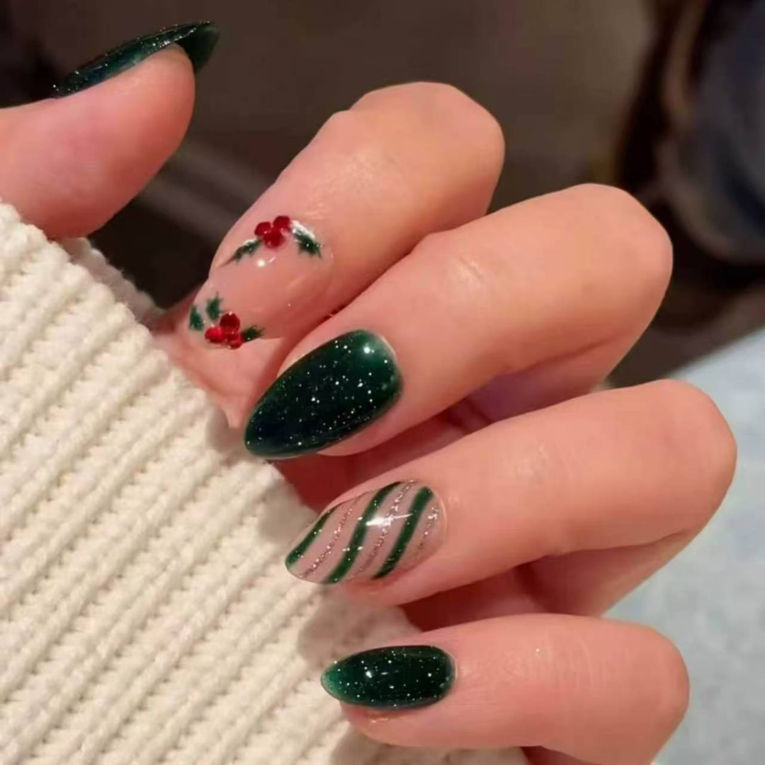 Festive Holiday Nail Art Enhancements Bowlift