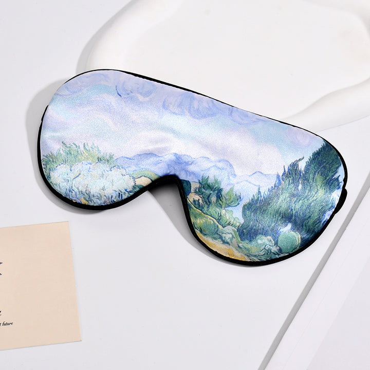 Unisex soft ergonomic sleep mask with contoured eye area and adjustable elastic band Bowlift