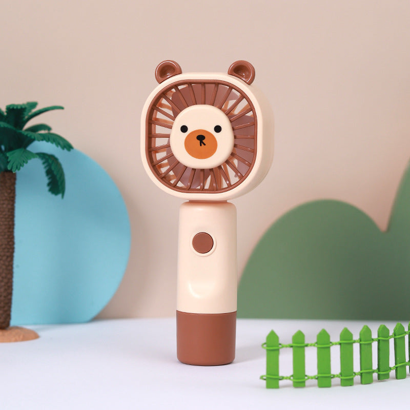 Women's Portable Hand Fan in Cute Bear Design Bowlift