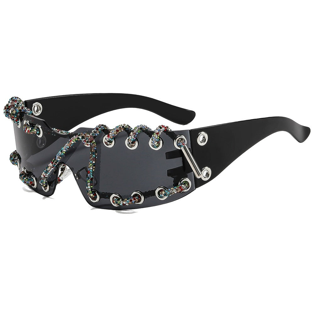 Women's sunglasses with unique lacing design Bowlift