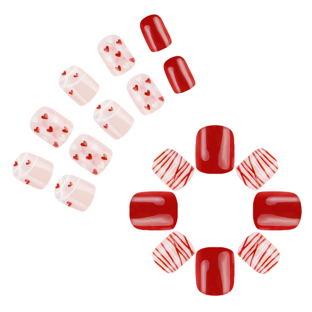 Heart-Themed Nail Art Bowlift