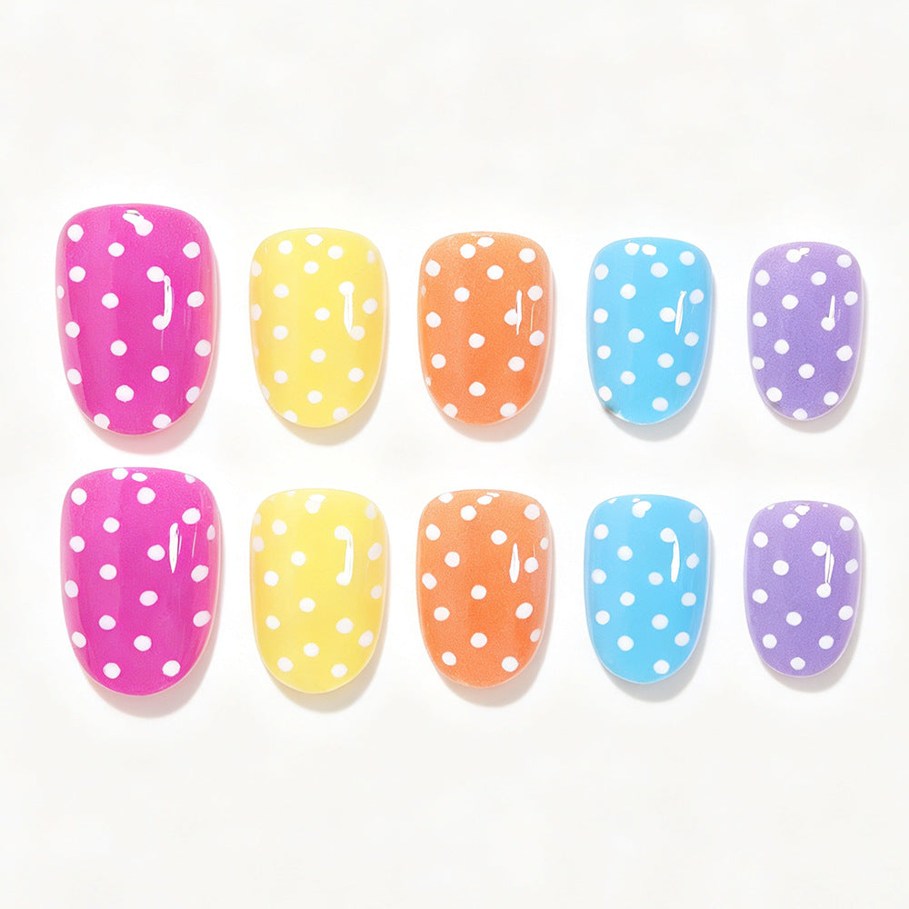 Playful Polka Dot Nail Wraps Bowlift