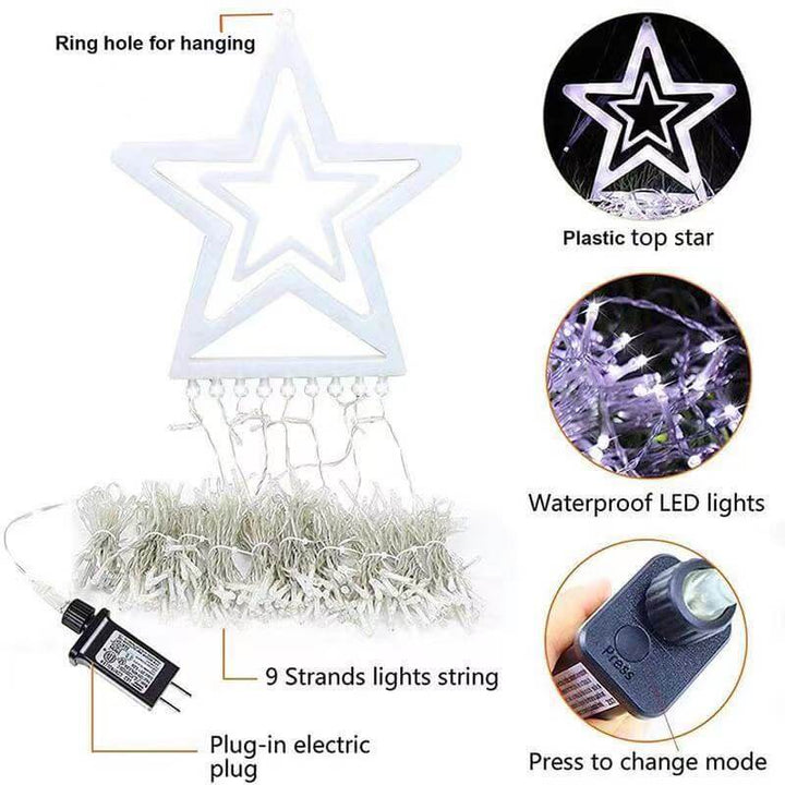 BowLift | Star Waterfall Light Christmas Meteor Lights LED String Lights
