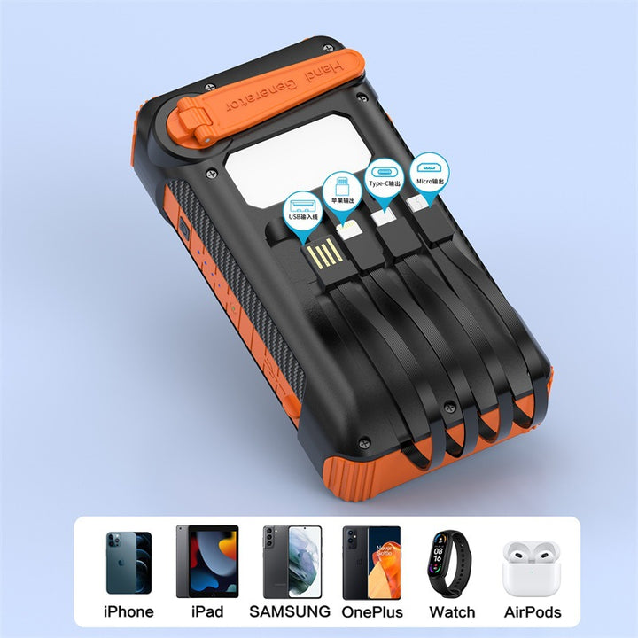 Solar Charger with Integrated Flashlight Bowlift