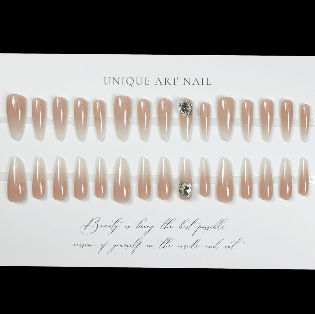 Ombre Stiletto Press-On Nail Extensions Bowlift