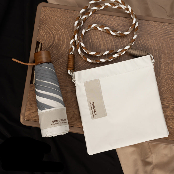 Women's compact umbrella with unique design Bowlift
