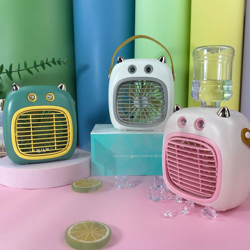 Ladies Portable Mini Humidifier Fan Bowlift