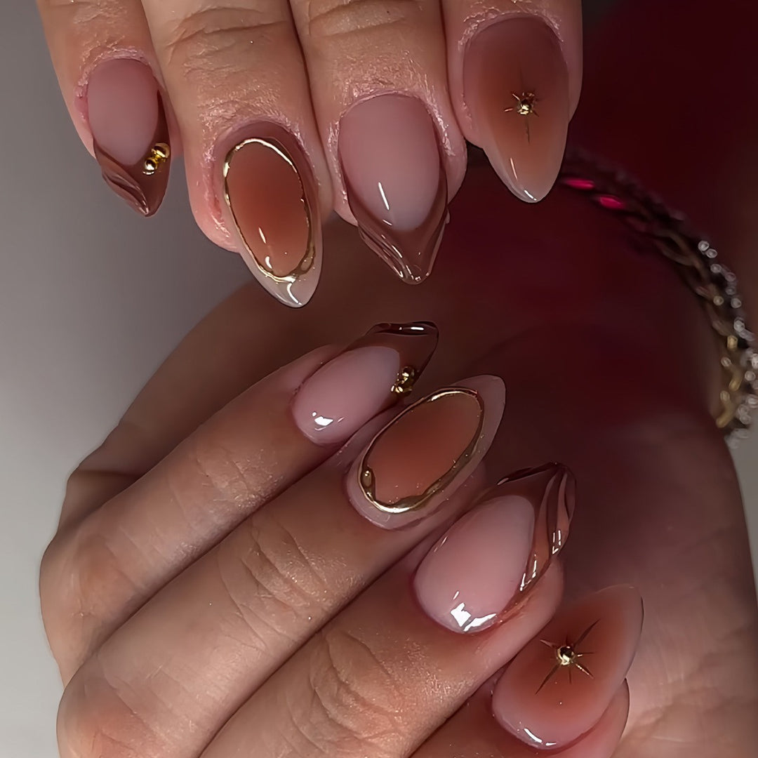Floral Accent Nail Art Extensions Bowlift