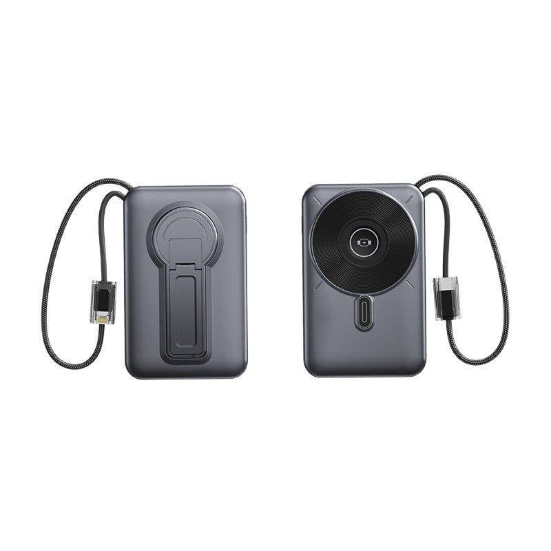 Portable power bank with integrated charging port and LCD display Bowlift