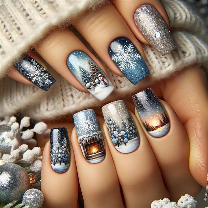 Festive Holiday Nail Art Bowlift
