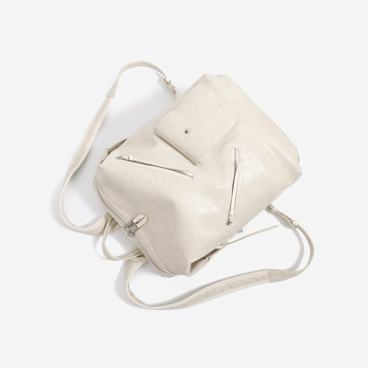 Functional Leather Laptop Backpack