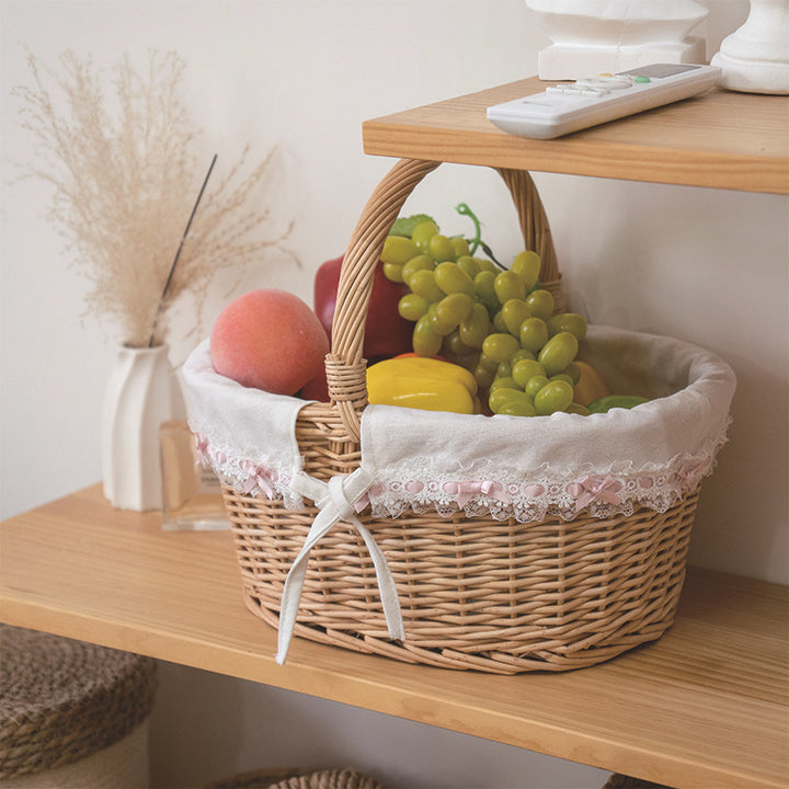 Handmade Woven Storage Basket Bowlift
