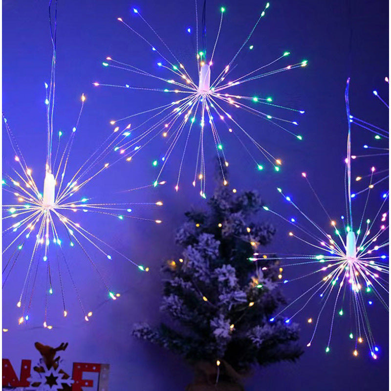 Hanging LED Starburst Fiber Optic Pendant Lights Bowlift