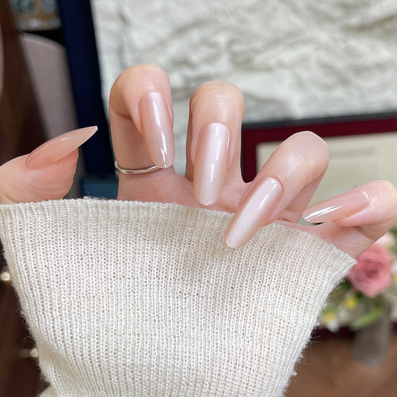 Elegant Almond-shaped Press-On Nail Tips Bowlift