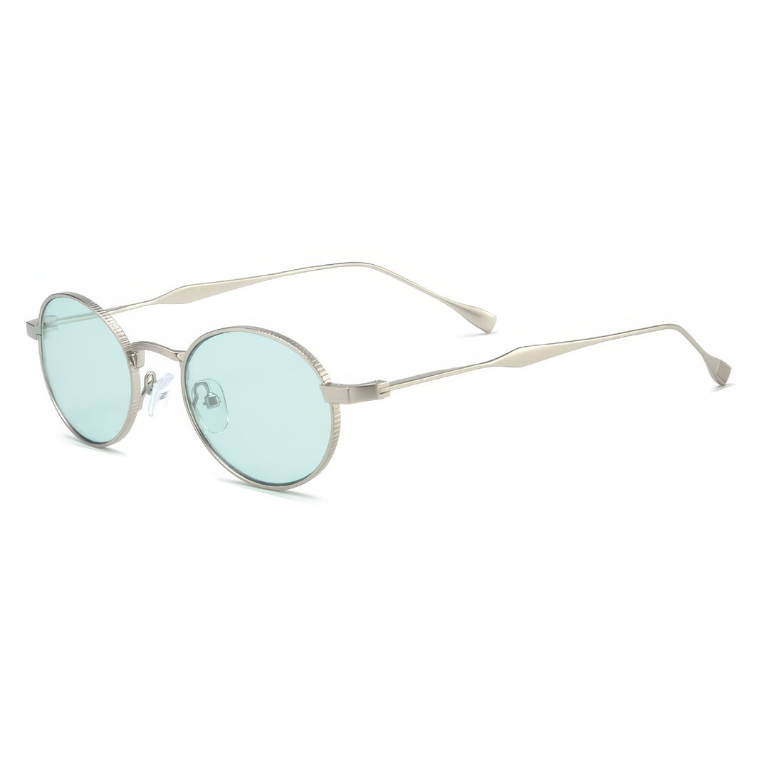 Women's fashionable sunglasses with high-quality metal frame and round lenses Bowlift