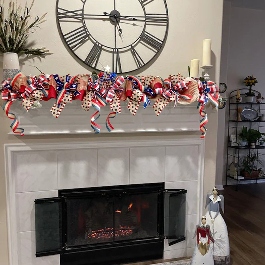 Unisex nan fabric tassel garland banner with mixed-length chiffon strips and durable hanging cord Bowlift