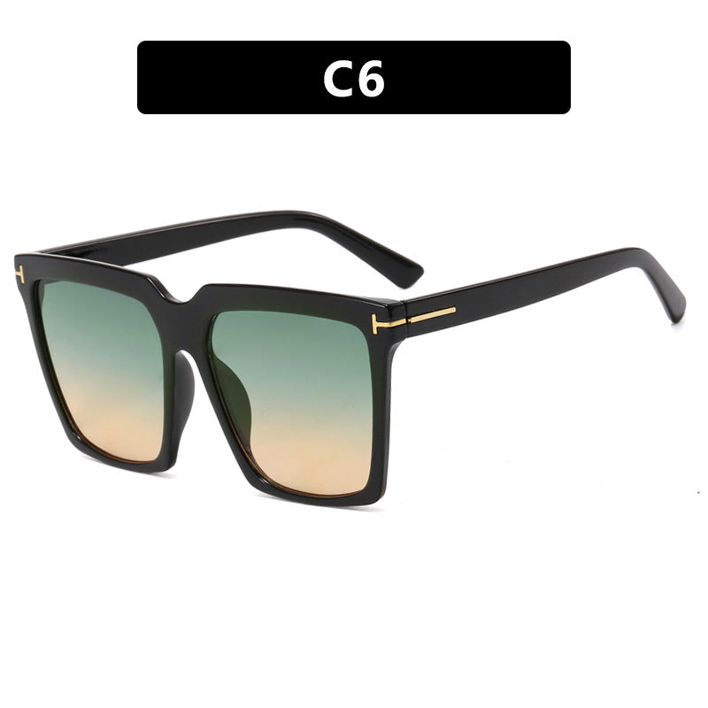 Women's square sunglasses with elegant metal accent Bowlift