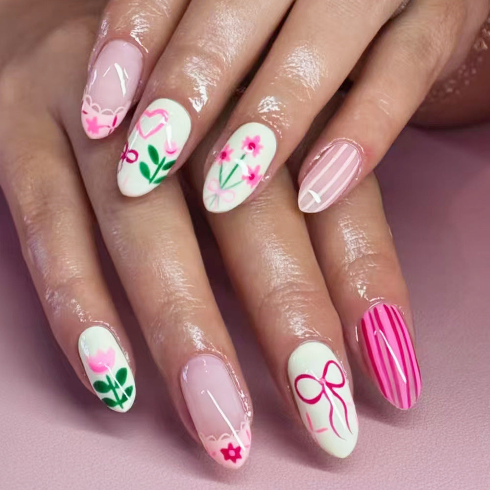 Floral Decorative Nail Art Bowlift