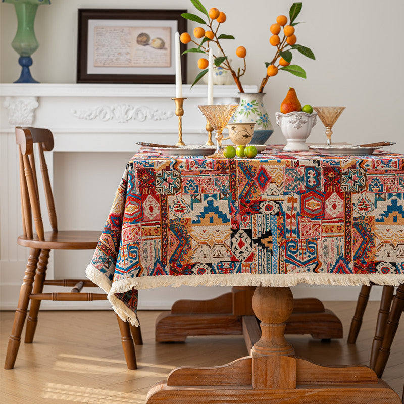 Ornate Floral Tablecloth