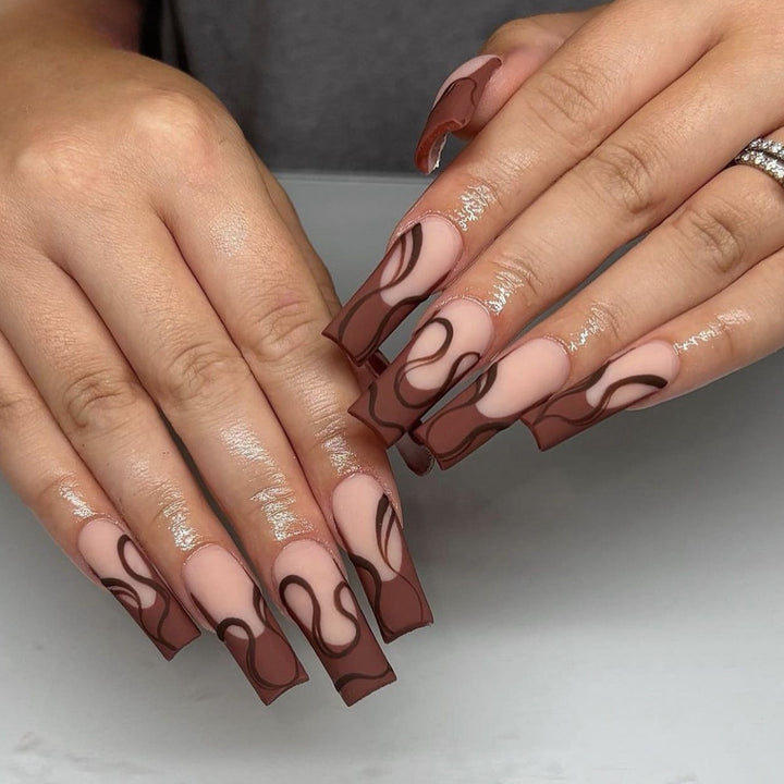 Animal Print Glam Press-On Nails Bowlift