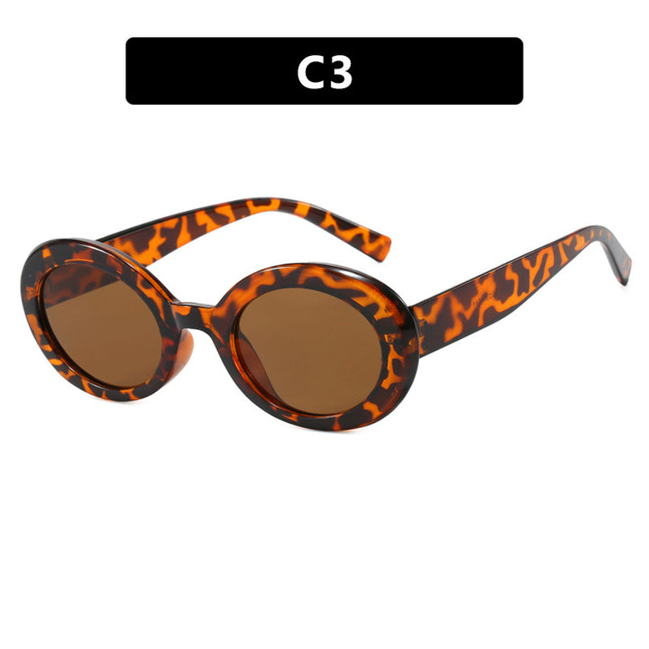 Women's round sunglasses with elegant plastic frame and UV protection Bowlift