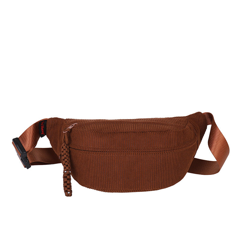 WoTrendy Corduroy Crossbody Bag Bowlift