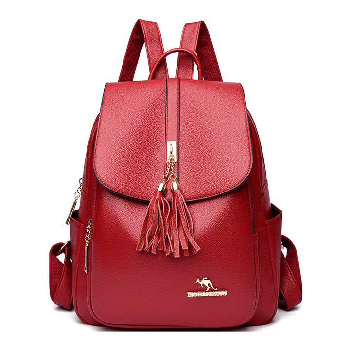 Stylish Faux Leather Backpack