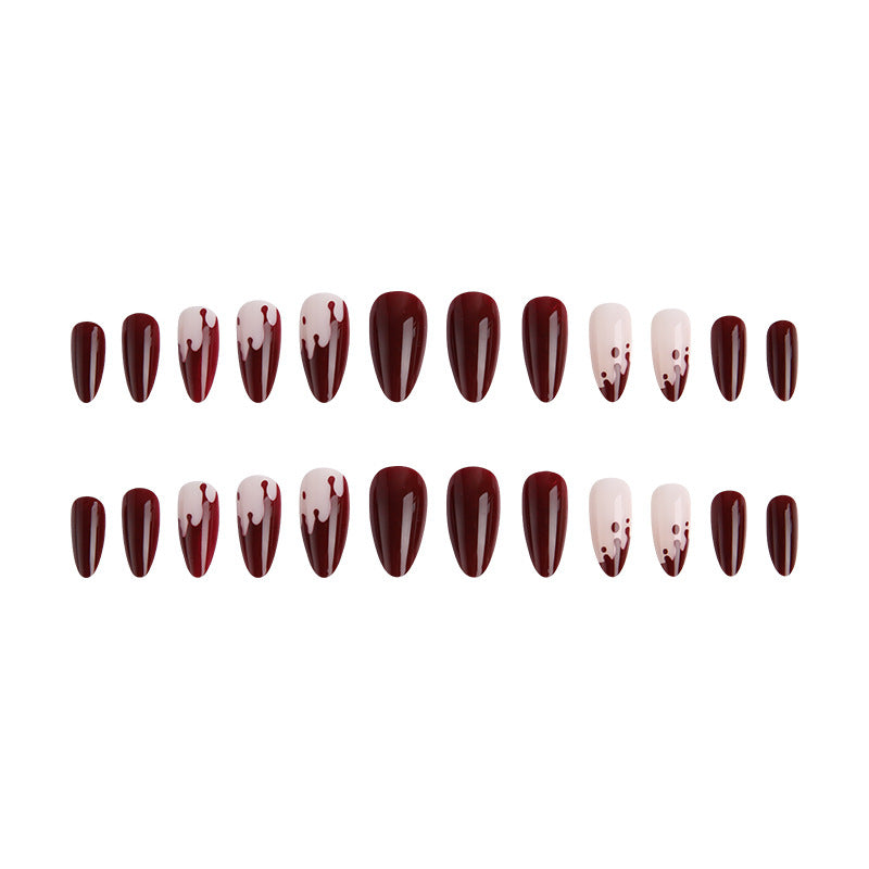 Artful Nail Tips with Drop Design Bowlift
