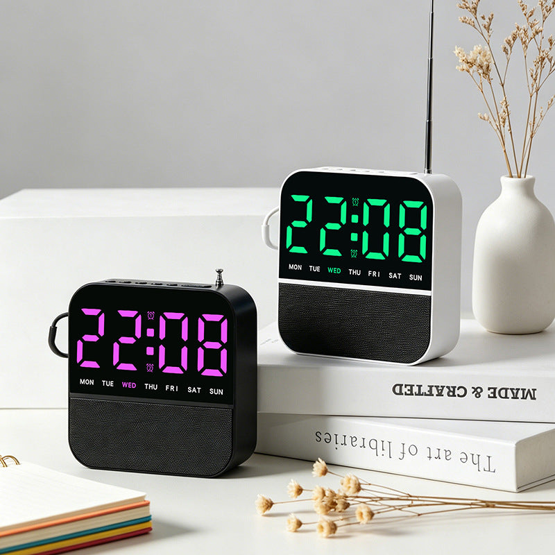 Digital Alarm Clock with LED Display Bowlift