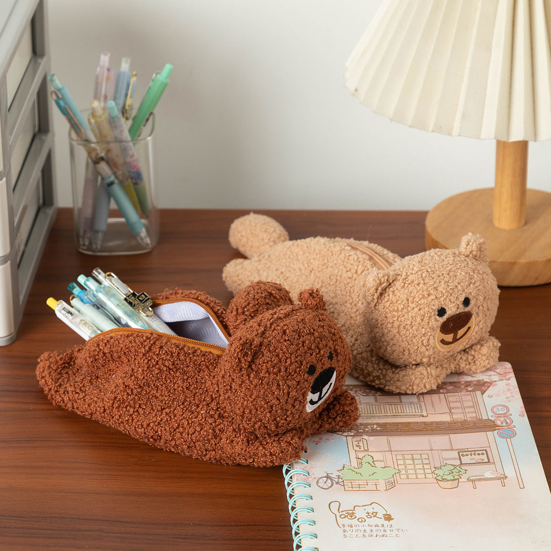 Cute Plush Bear Pencil Case Bowlift
