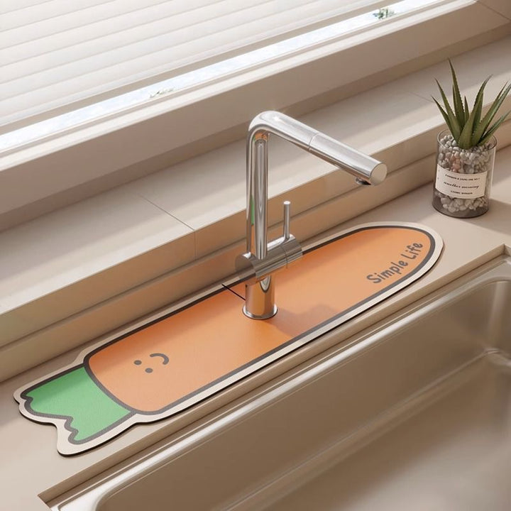 Crocodile-Themed Kitchen Sink Mat Bowlift