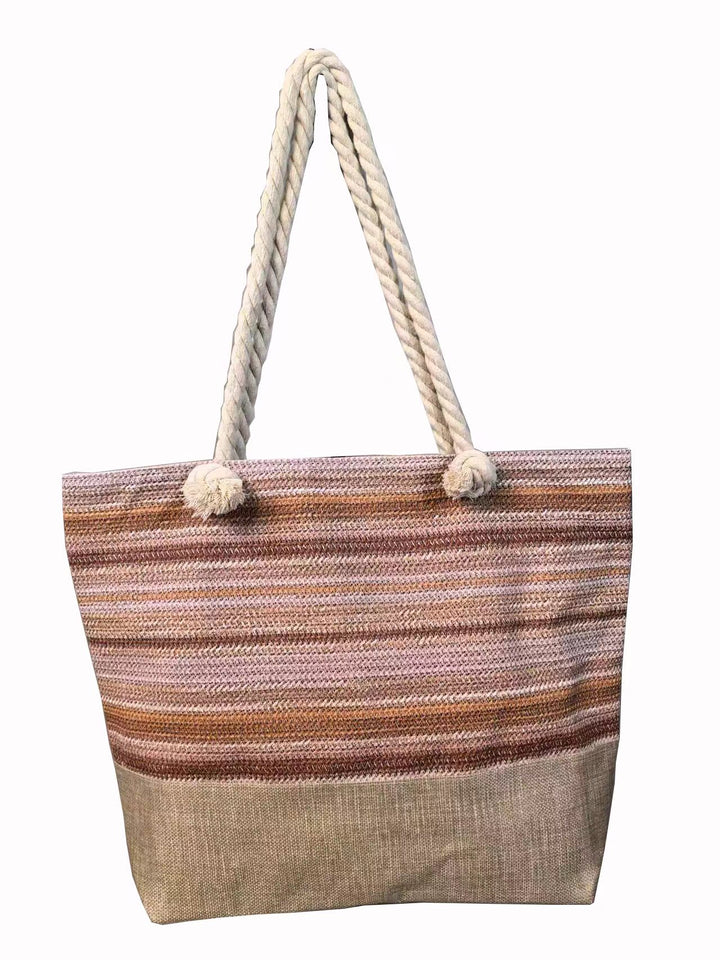 Large beach bag with braided handles Bowlift