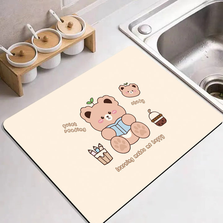Cute Cartoon Food-Themed Kitchen Mat Bowlift