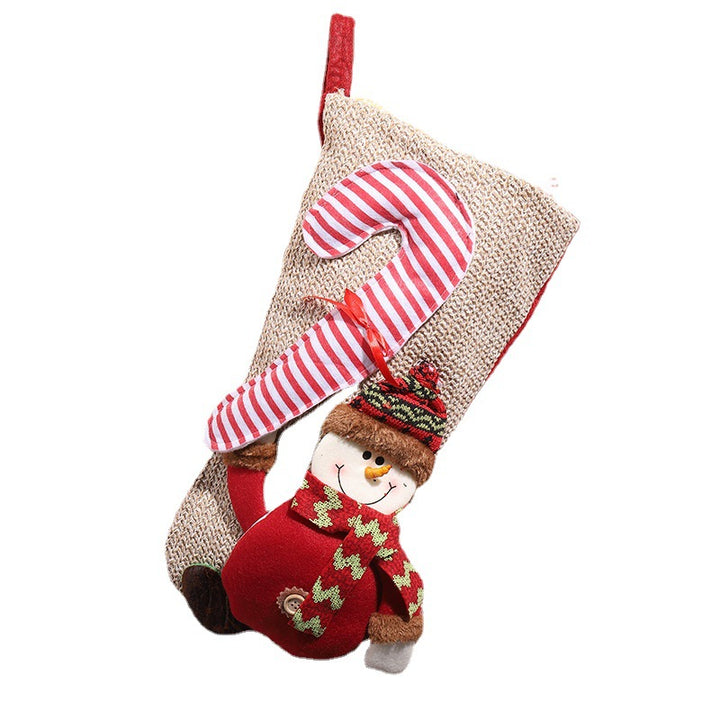 Christmas stocking with festive Gnome motif Bowlift