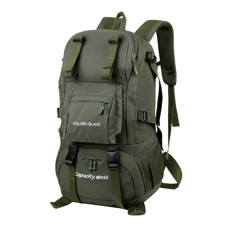 Outdoor backpack with integrated drinking system and versatile compartments Bowlift