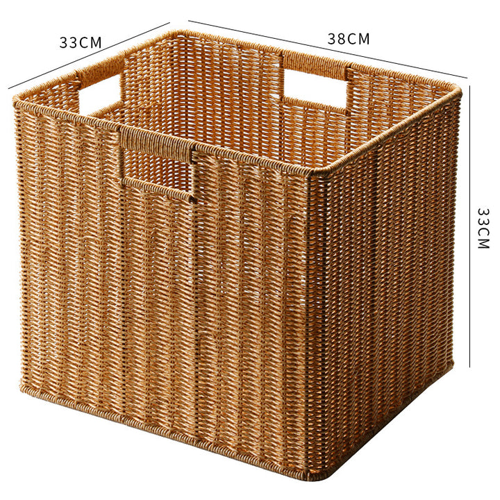 Unisex Spacious Storage Basket made of Woven Natural Material Bowlift