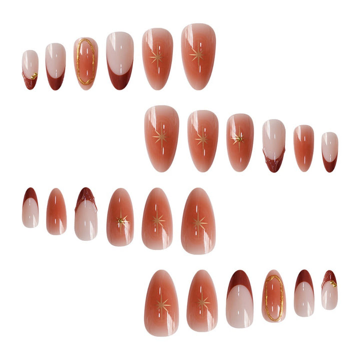 Artistic Gradient Press-On Nails Bowlift