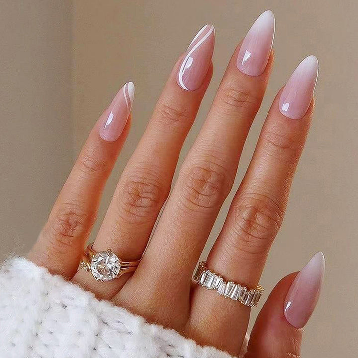 Elegant and artistic stiletto artificial nails Bowlift