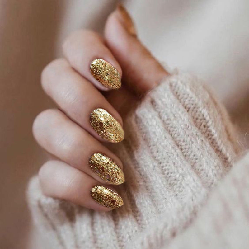 Glittering Long Stiletto Press-On Nails Bowlift