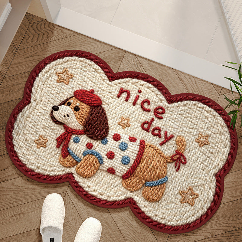Adorable Dog-Themed Area Mat Bowlift