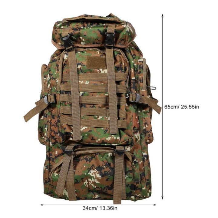 Tactical backpack with modular compartments and breathable back Bowlift