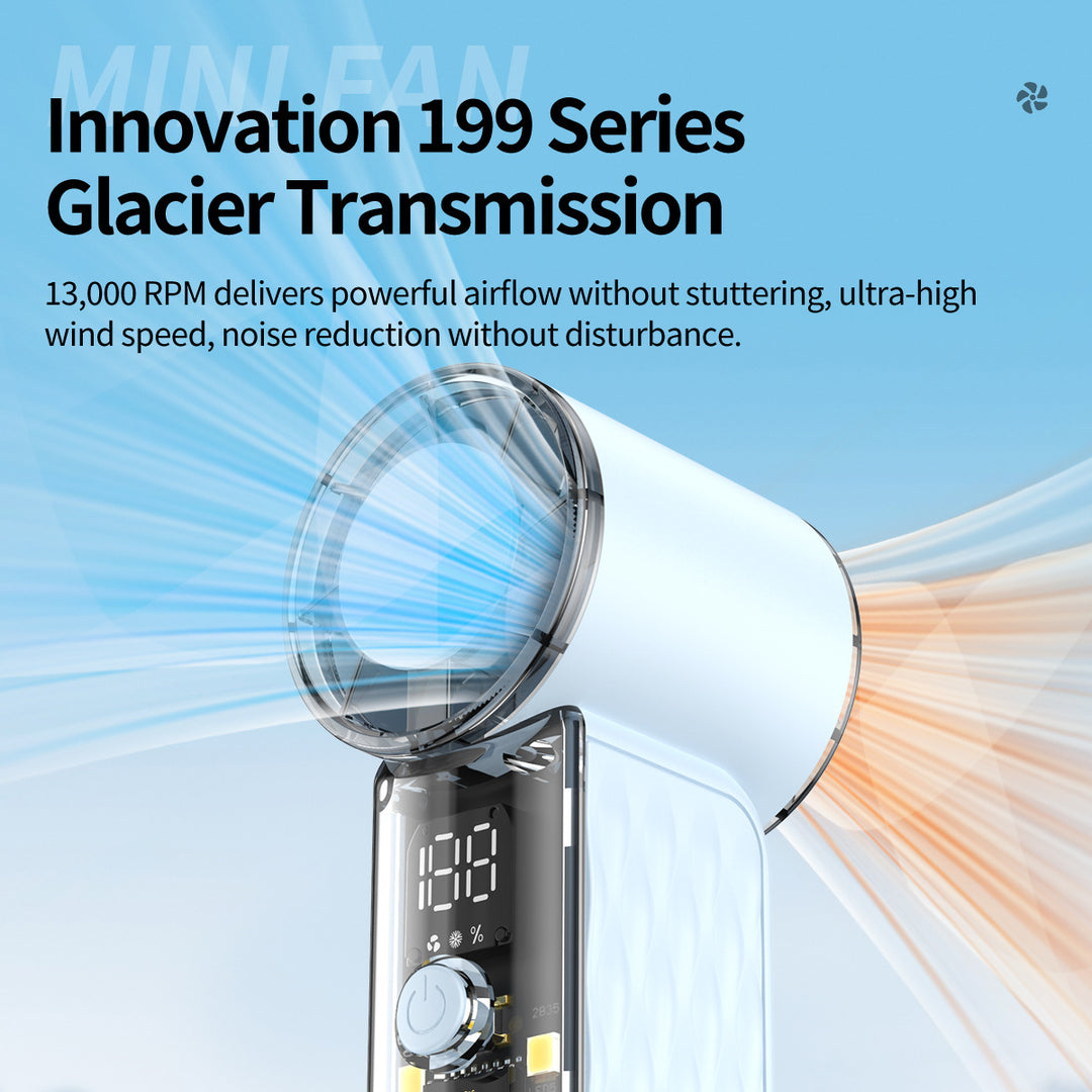 Unisex High-Performance Rechargeable Desktop Fan Bowlift