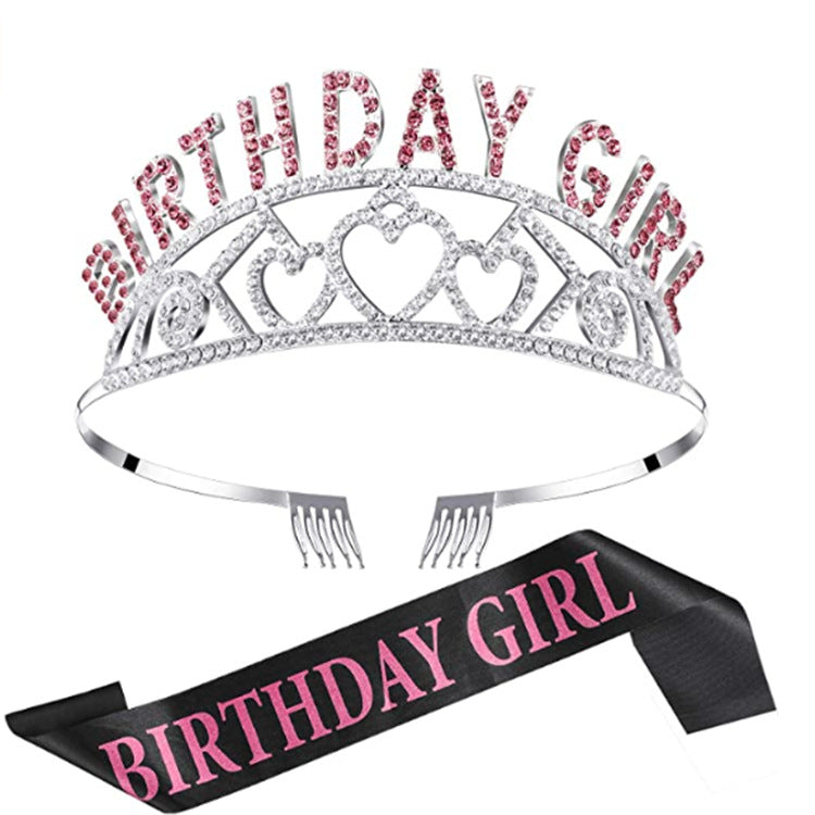 Ladies Glittering Birthday Crown Bowlift