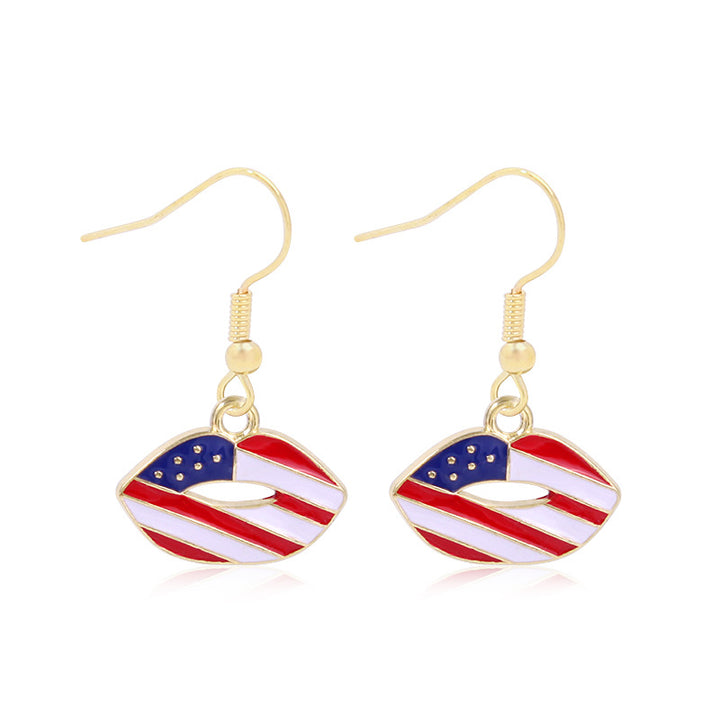 Women's long multi-layer star drop earrings with crystal embellishments and rhodium-plated alloy Bowlift