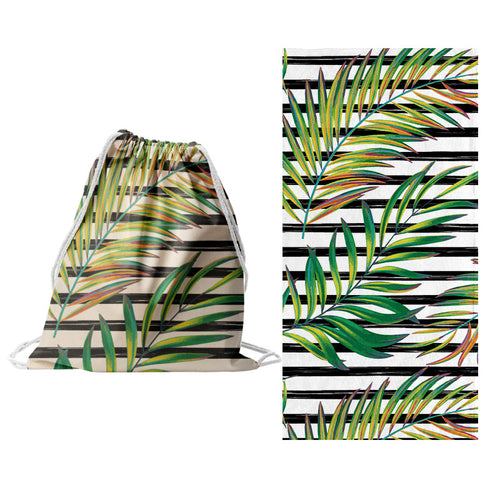 Sporty tote bag with floral design Bowlift