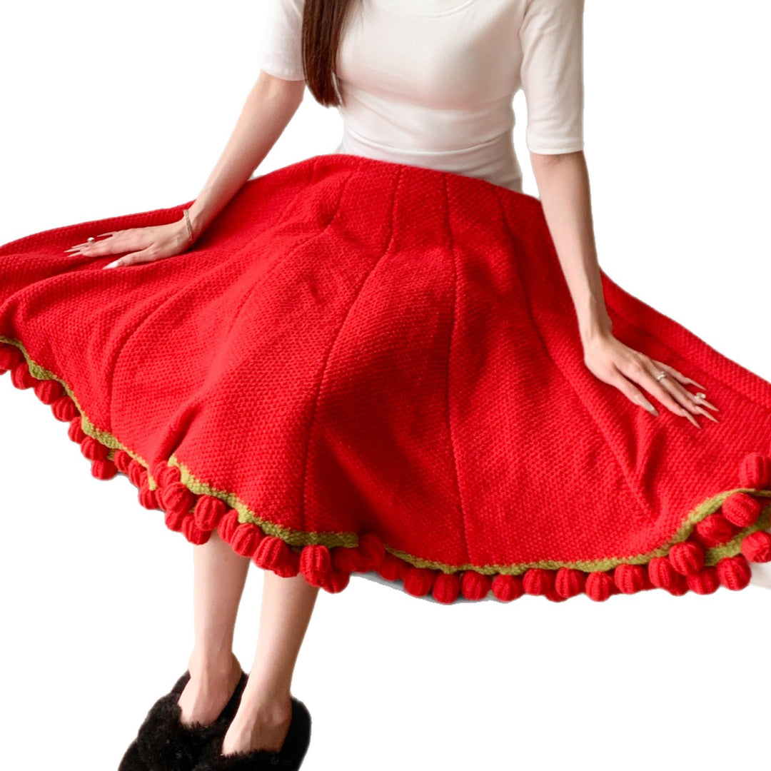 Cozy Crinkled Skirt Bowlift