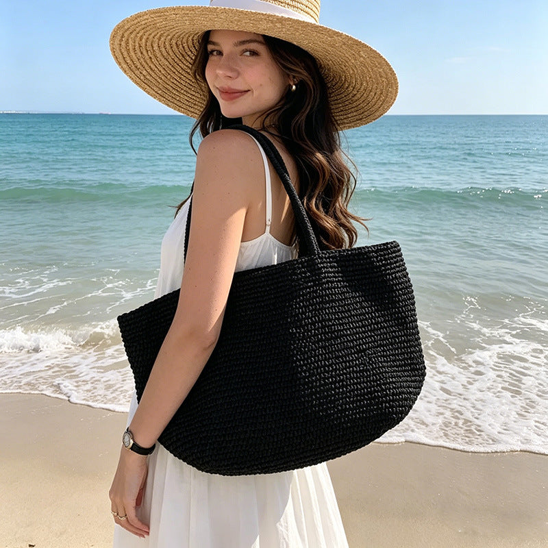 Handcrafted Beach Bag Made of Natural Material Bowlift