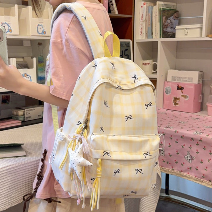 Adorable Bow-Embellished Everyday Backpack